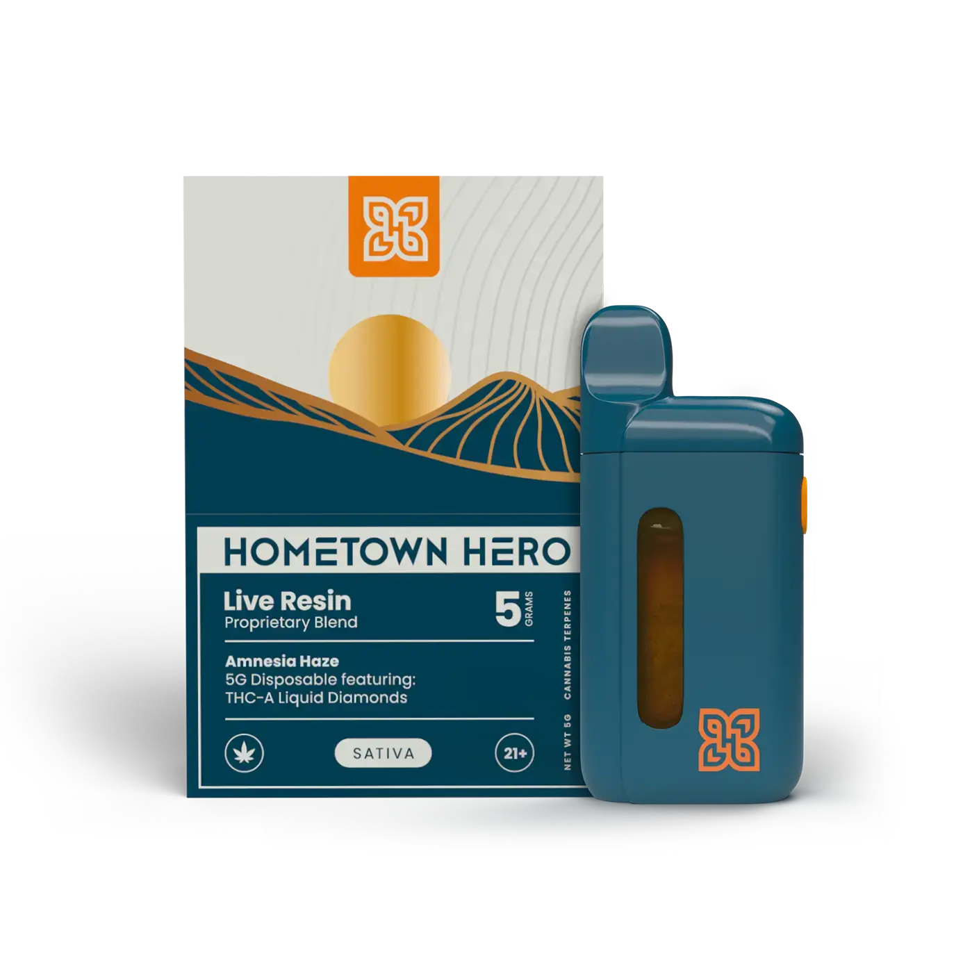 hometown hero live resin 5g amnesia haze